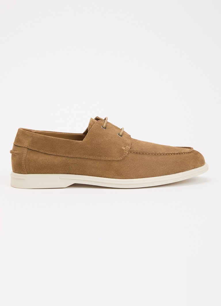 Dune London Heren Boldman bootschoen van suède in de kleur Camel