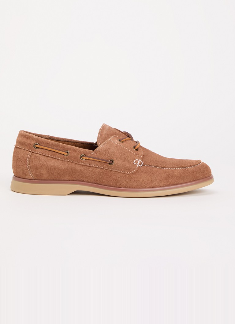 Dune London Heren Buoy veterschoen van suéde in de kleur Camel