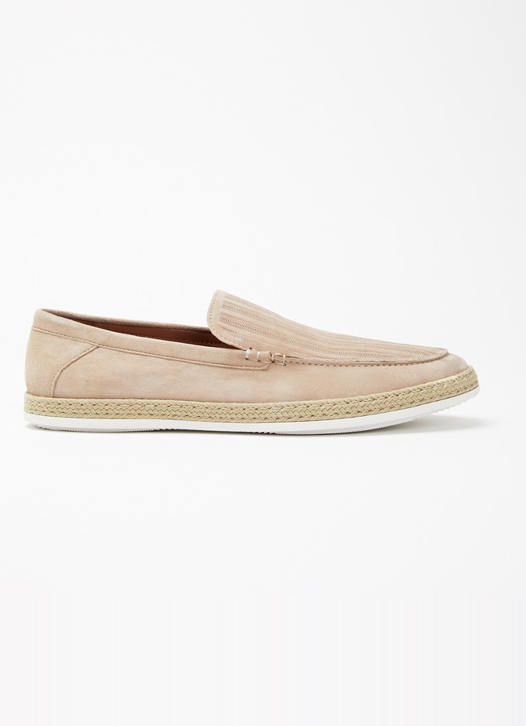 Dune London Heren Barnies slip-on van suède in de kleur Beige