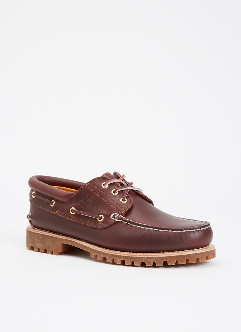 Timberland Heren Bootschoen van leer in de kleur Kastanjebruin, maat: 41