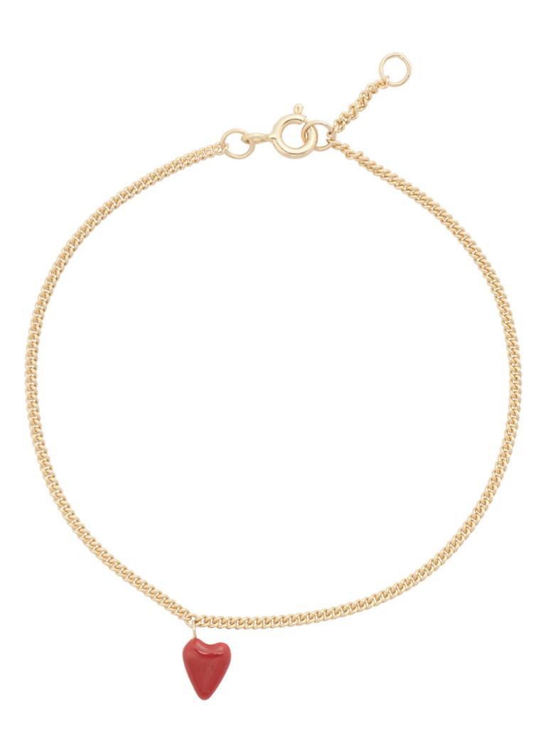 Anna + Nina Dames Heart Beat armband verguld