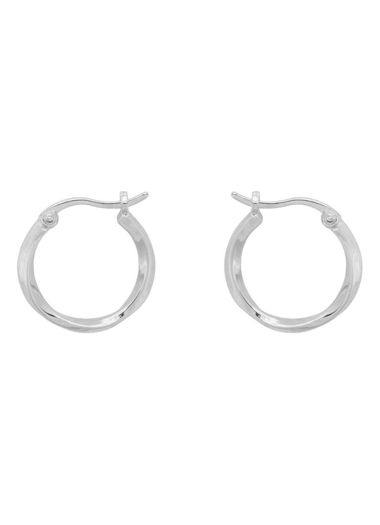 Anna + Nina Dames Dazzling Ring oorringen van zilver