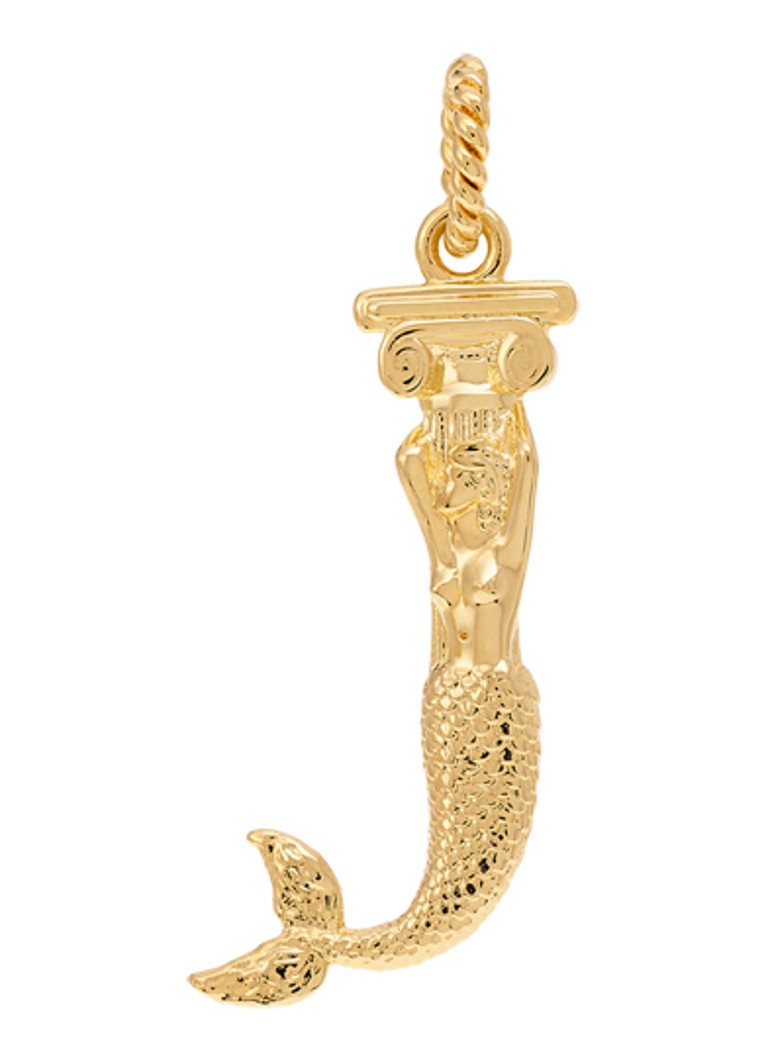 Anna + Nina Dames Initial muse hanger J verguld in de kleur Goud, maat: J