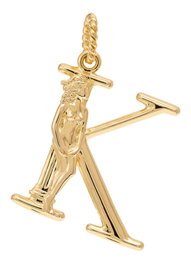 Anna + Nina Dames Initial muse hanger K verguld in de kleur Goud, maat: K