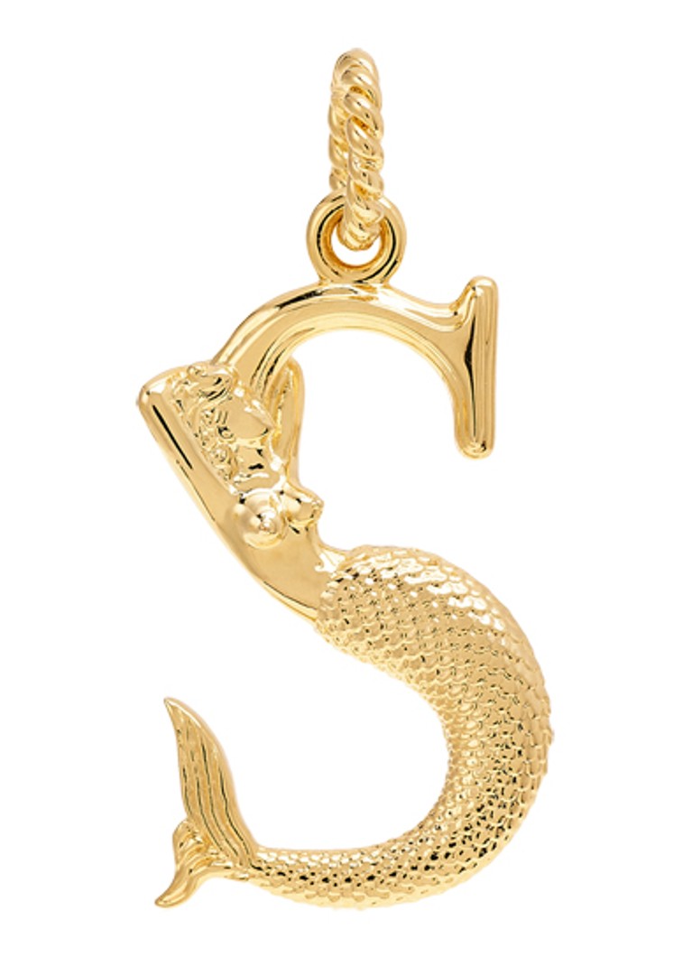 Anna + Nina Dames Initial muse hanger S verguld in de kleur Goud, maat: S