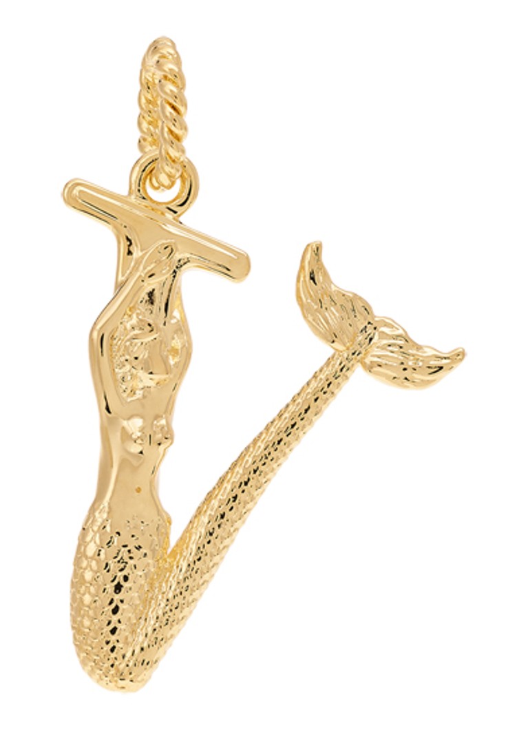 Anna + Nina Dames Initial muse hanger V verguld in de kleur Goud, maat: V