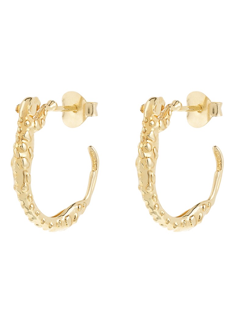 Anna + Nina Dames Small Wild Arc oorringen in de kleur Goud, maat: OS