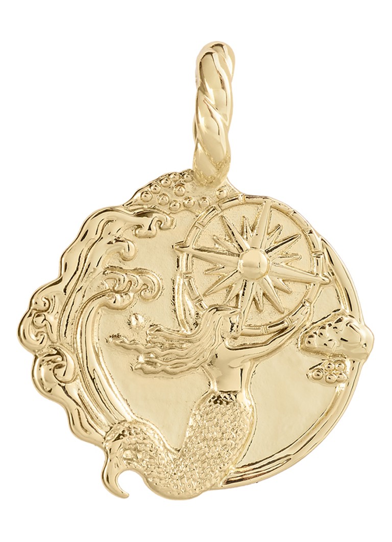 Anna + Nina Dames Memorable Adventure hanger verguld in de kleur Goud, maat: OS
