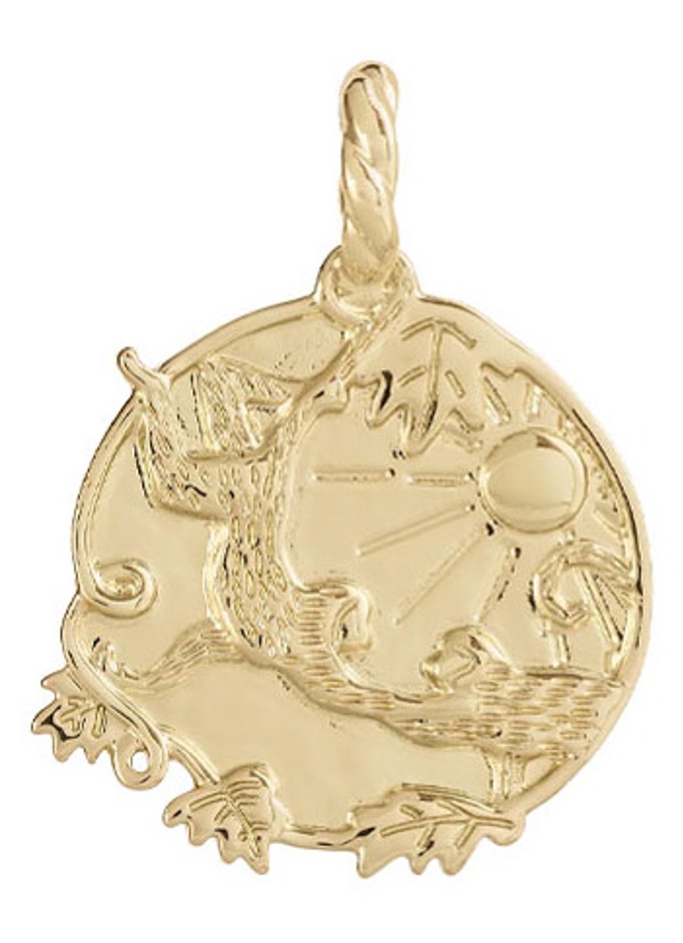 Anna + Nina Dames Memorable friendship hanger verguld in de kleur Goud, maat: OS