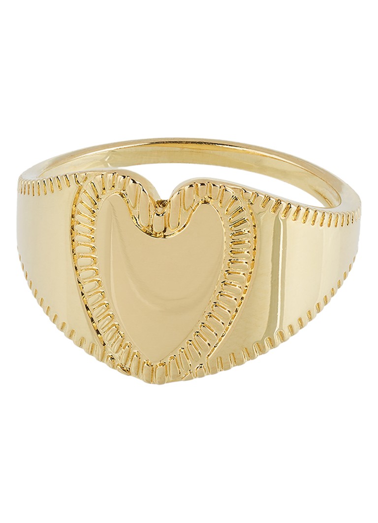 Anna + Nina Dames Opening Night ring verguld in de kleur Goud, maat: 18