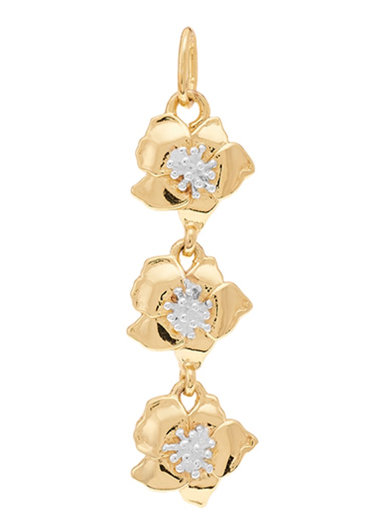 Anna + Nina Dames Fiorita hanger van zilver in de kleur Goud, maat: OS