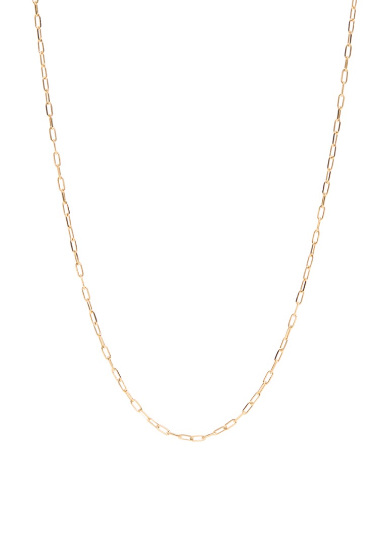 Anna + Nina Dames Link ketting verguld in de kleur Goud, maat: 48