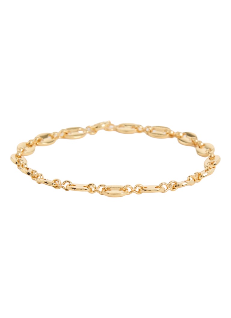 Anna + Nina Dames Fine Coffee Bean armband verguld