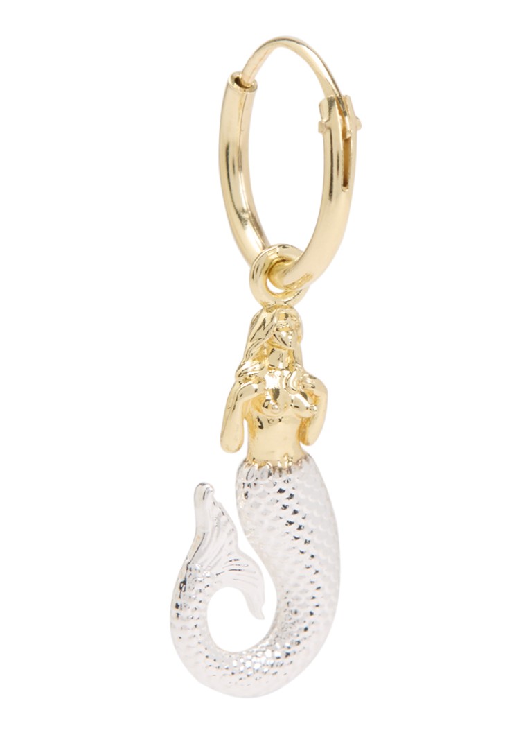 Anna + Nina Dames Mermaid oorring verguld