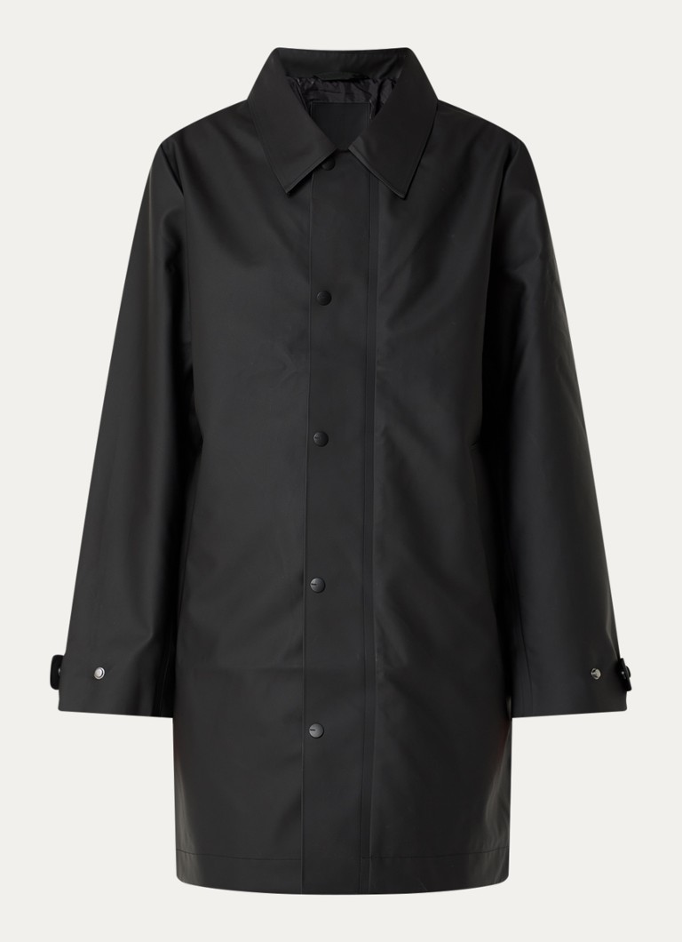 Rains Dames Nara regenjas met steekzakken in de kleur Zwart, maat: S