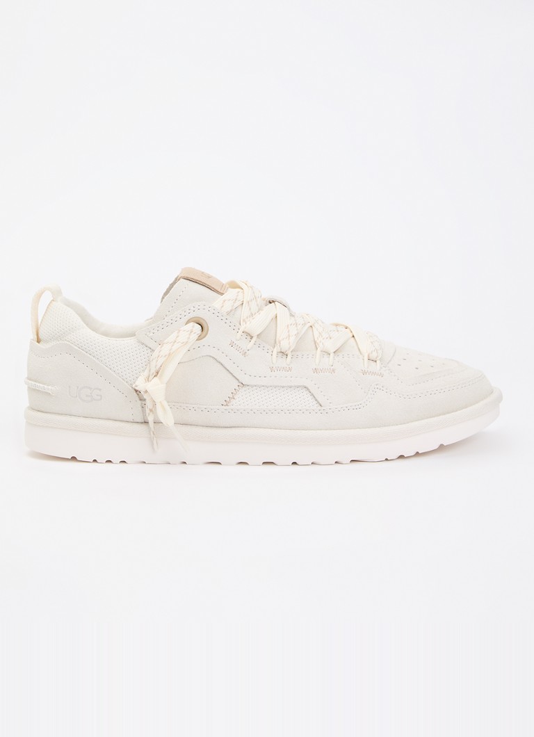 UGG Heren Minimel sneaker van suède in de kleur Gebroken wit, maat: 45