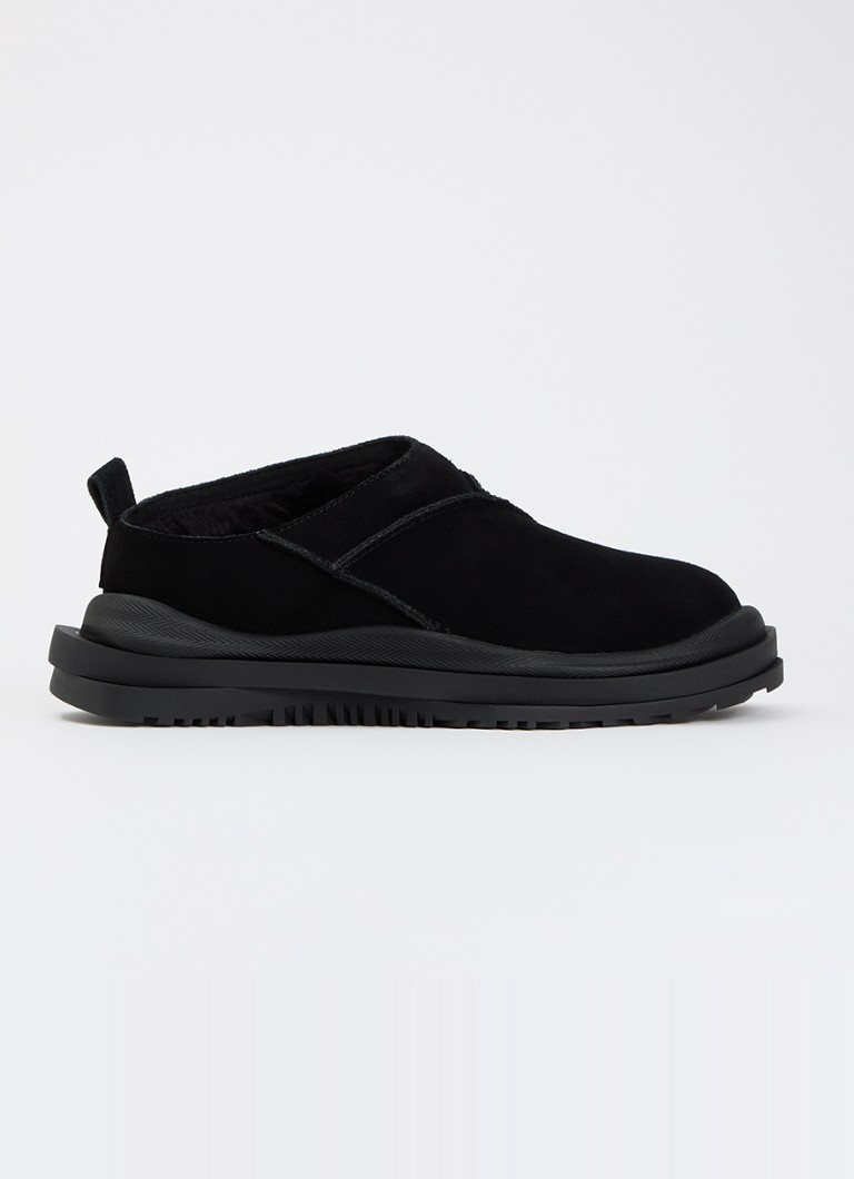 UGG Heren Classic Micro Distort instapper van suède in de kleur Zwart, maat: 45