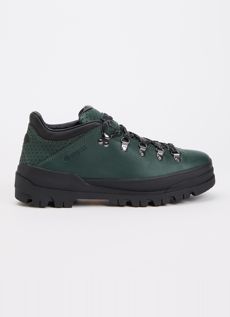 Timberland Heren Low Lace GTX veterschoen van leer in de kleur Donkergroen, maat: 40