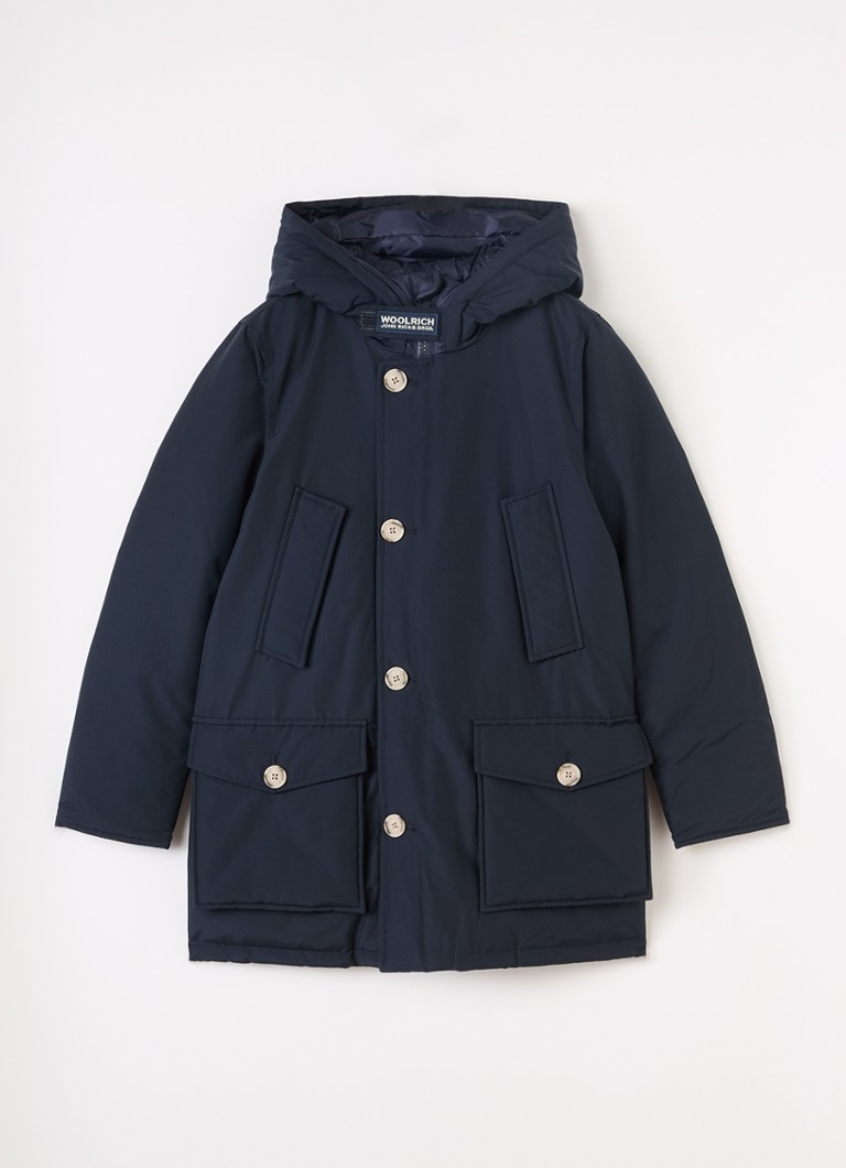Woolrich Jongens Arctic gewatteerde parka met donsvulling in de kleur Blauw, maat: 16Y=176