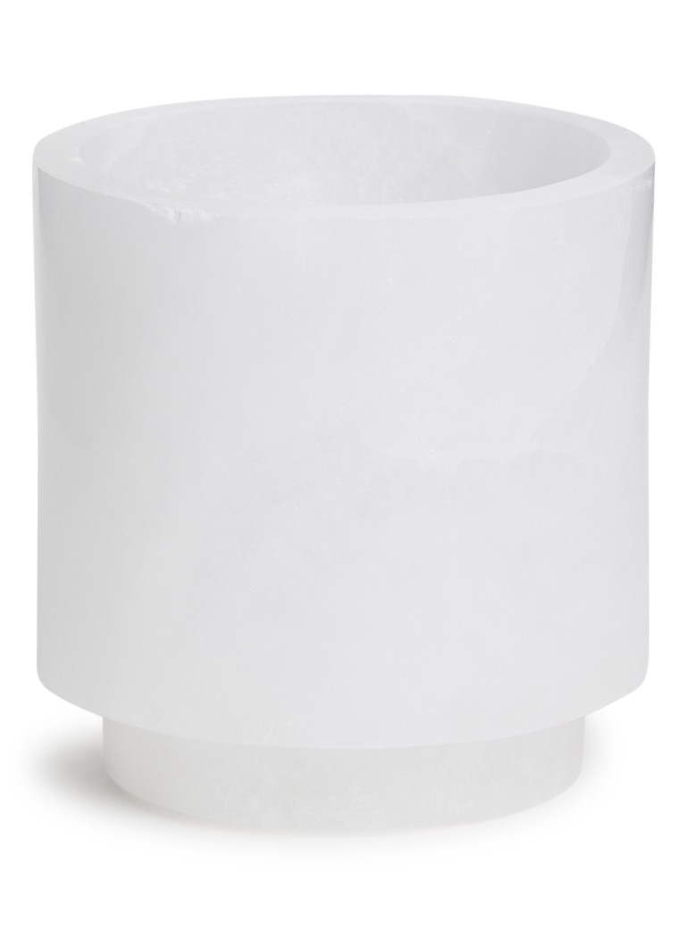 Stoned Eeny waxinelichthouder S 8 cm Wit - Deal