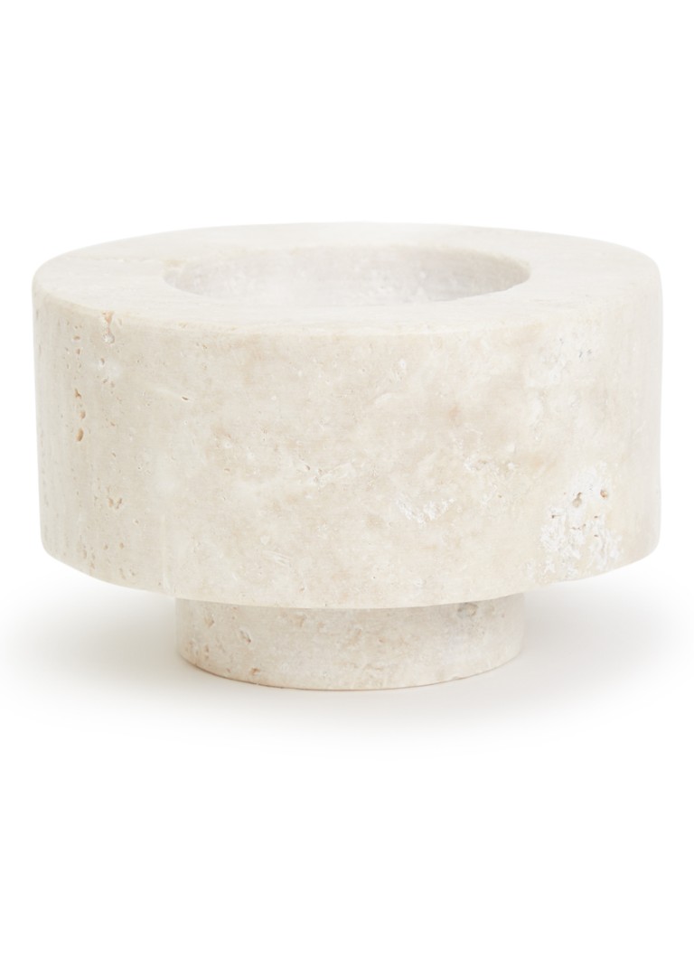 Stoned Tavern onderzetter 11 cm set van 4 Beige - Deal