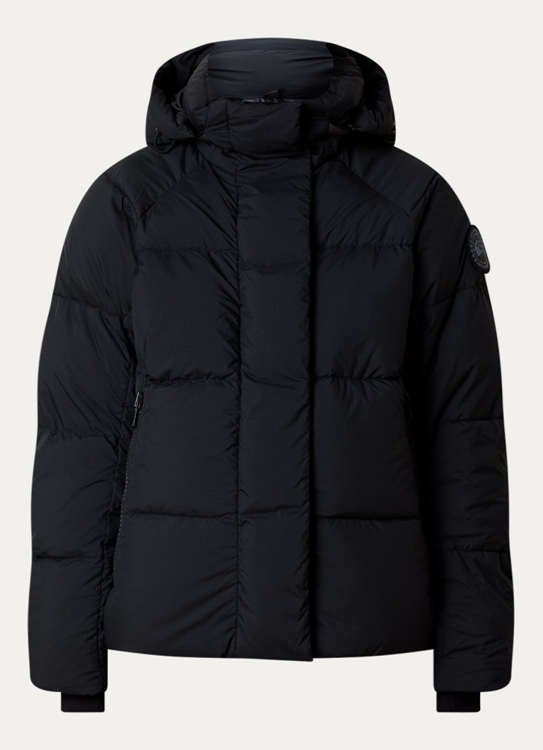 Canada Goose Dames Junction gewatteerde parka met donsvulling en afneembare capuchon in de kleur Zwart, maat: M
