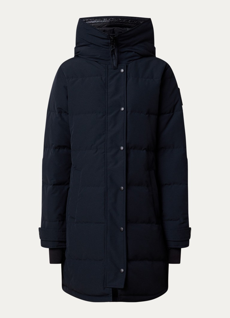 Canada Goose Dames Shelburne parka met donsvulling en steekzakken in de kleur Donkerblauw, maat: XS