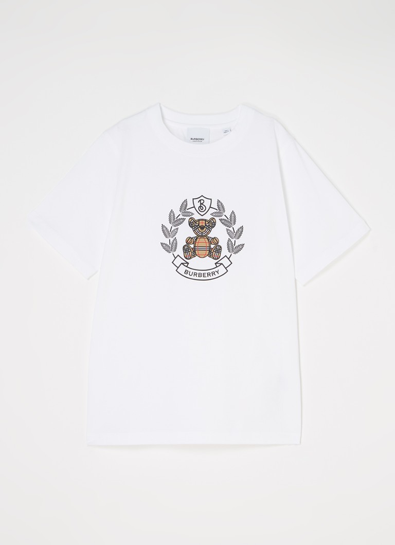 Burberry Meisjes Cedar T-shirt met logoprint in de kleur Wit, maat: 140
