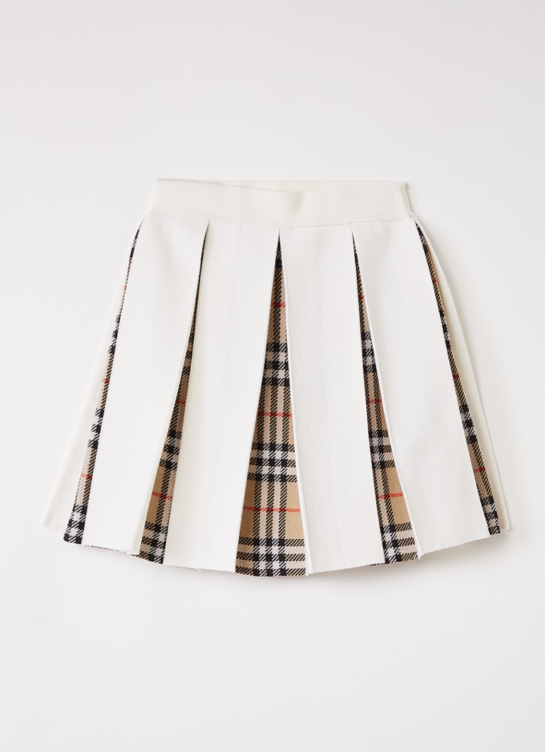 Burberry Meisjes Theo rok in wolblend in de kleur Ivoor, maat: 164