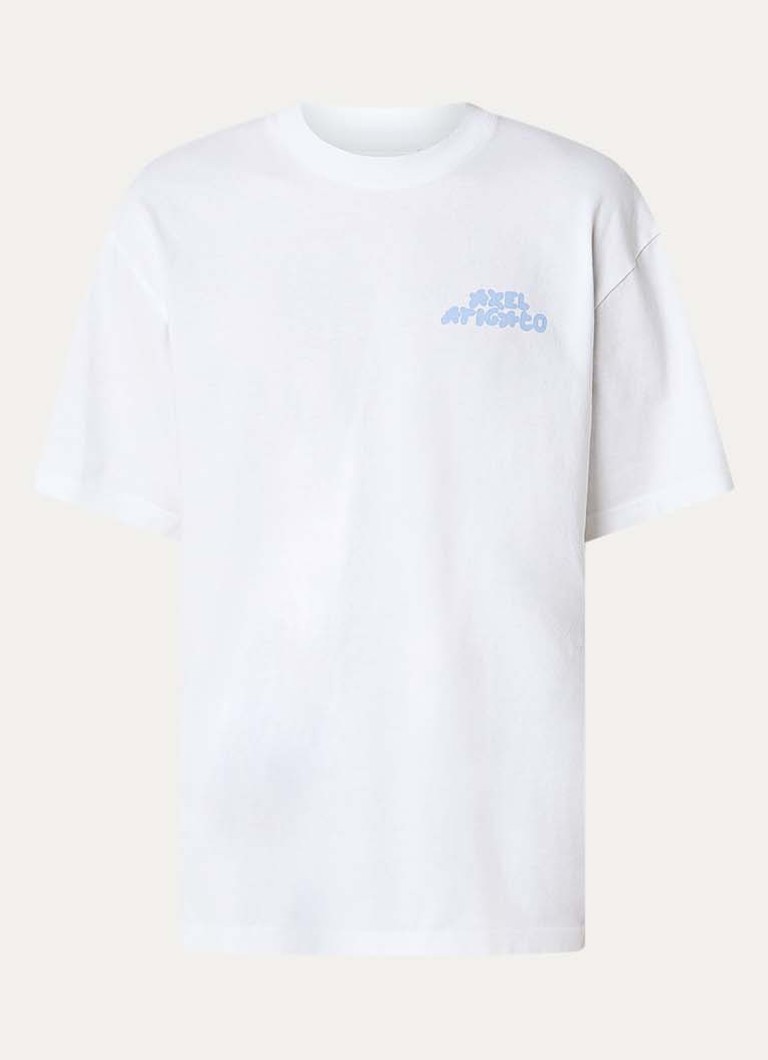 Axel Arigato Heren Soren T-shirt met logo in de kleur Wit, maat: S