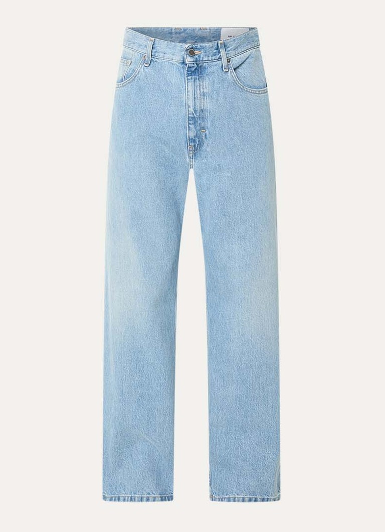 Axel Arigato Heren Zine loose fit jeans met lichte wassing in de kleur Indigo, maat: 29