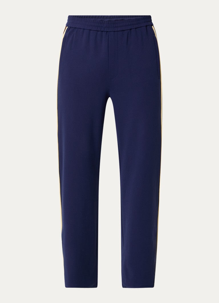 Axel Arigato Heren Curb straight fit joggingbroek met steekzakken in de kleur Royalblauw, maat: XL