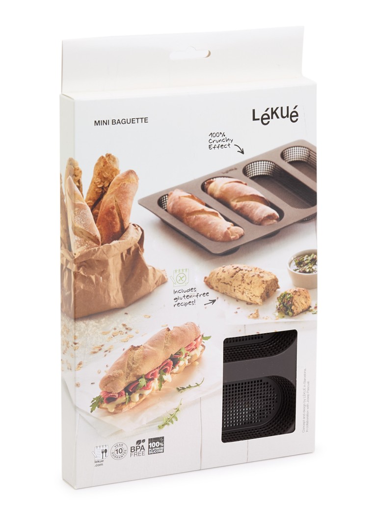Lékué Bakvorm voor pistolets 4-vaks Donkerbruin - Deal