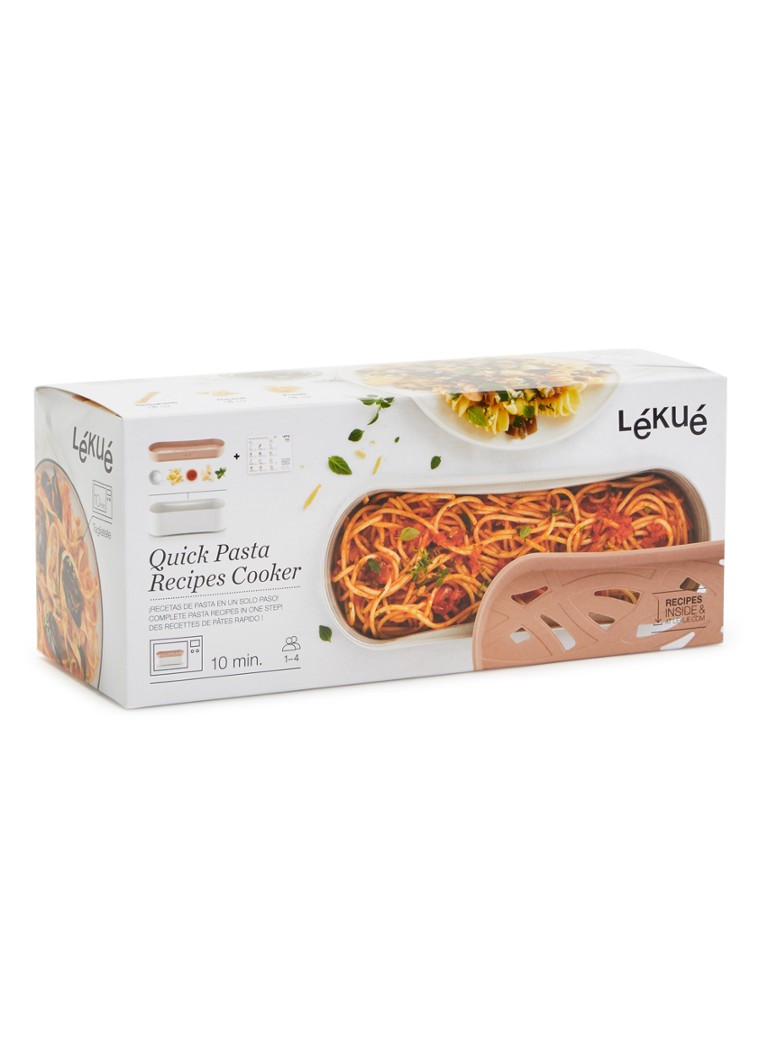 Lékué Magnetron pastakoker 28 cm 2-delig Beige - Deal