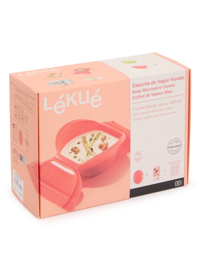 Lékué Magnetron stoomkoker 21,5 cm Rood - Deal