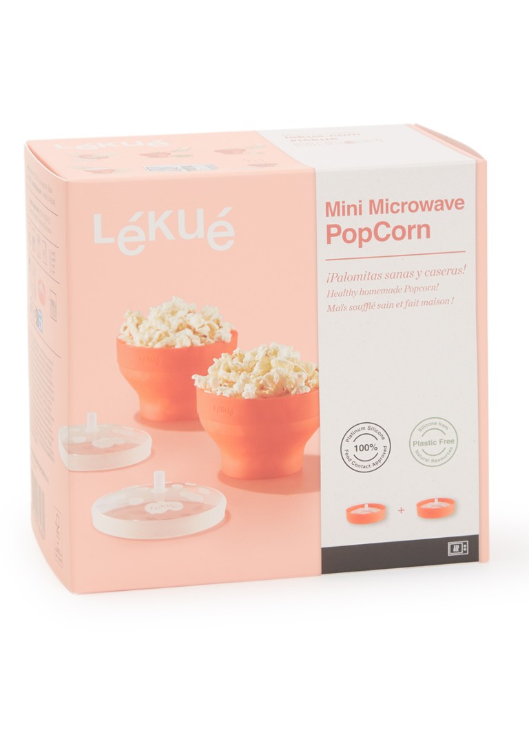 Lékué Popcornmaker mini set van 2 Rood - Deal