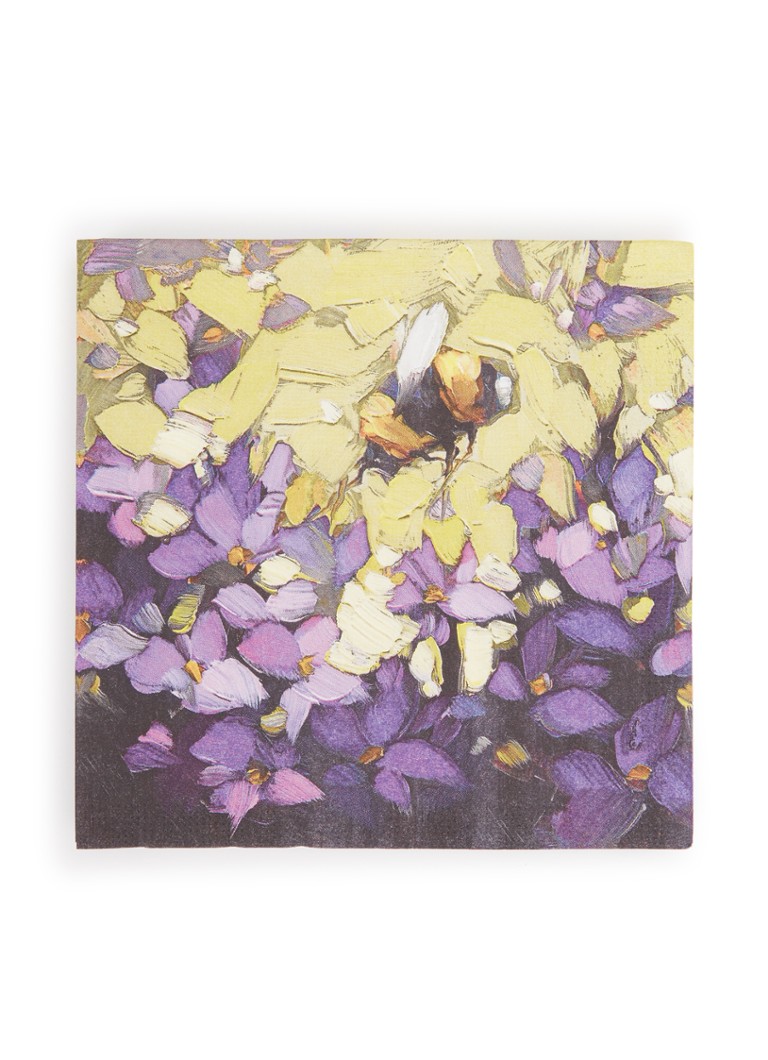 Ppd Flghtof Bumblebe servetten 33 x 33 cm Paars