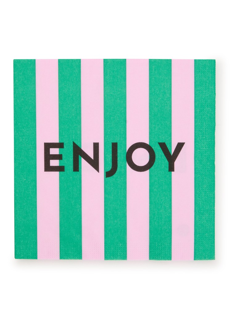 Ppd Formart Enjoy servetten 33 x 33 cm Roze - Deal