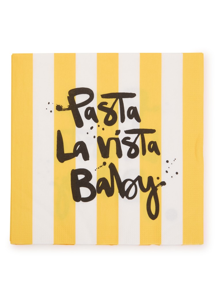 Ppd Pasta Vista servetten 33 x 33 cm Geel - Deal
