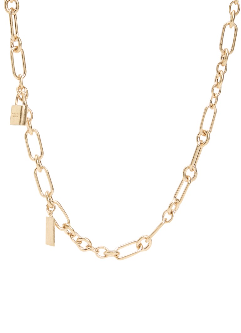 Acne Studios Dames Padlock Chain ketting met hanger in de kleur Goud, maat: ONE SIZE