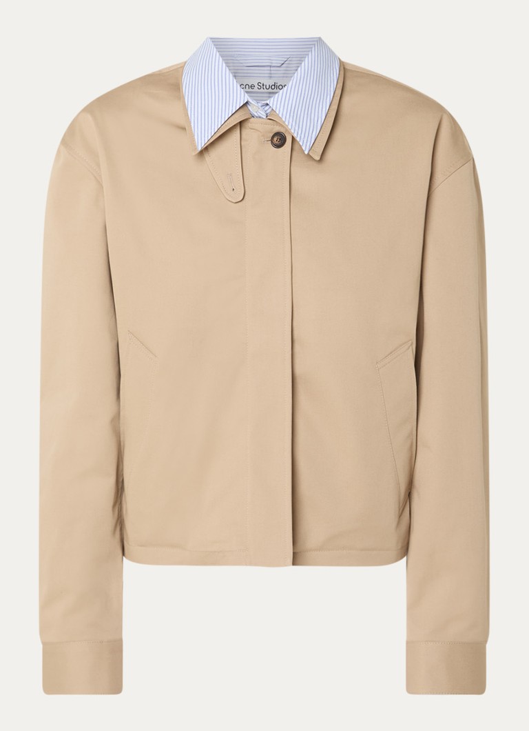 Acne Studios Dames Jack met steekzakken in de kleur Beige, maat: 40
