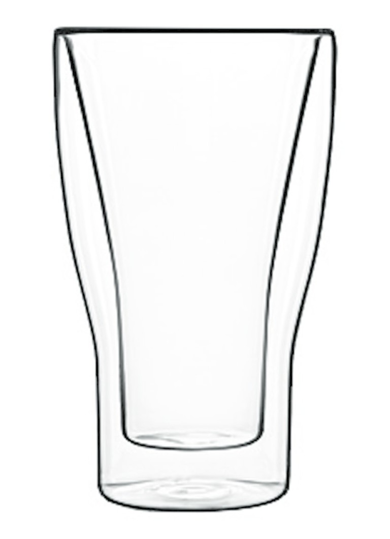 Luigi Bormioli Accademia dubbelwandig latte macchiato glas 34 cl set van 2 Transparant - Deal
