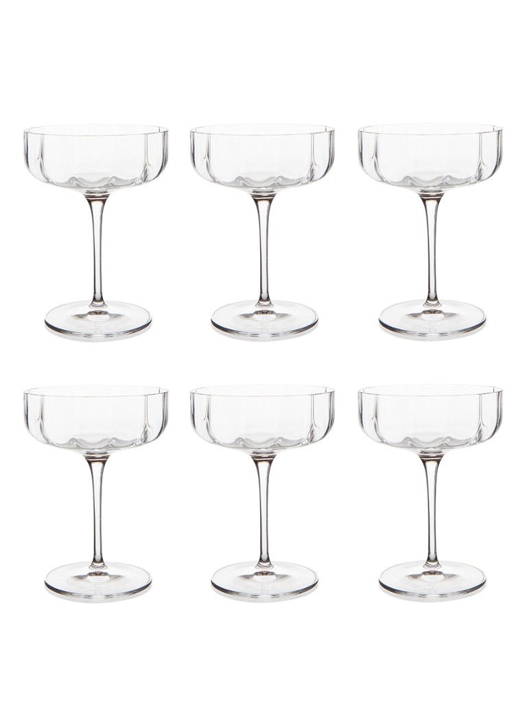 Luigi Bormioli Mixology Jazz cocktailglas 30 cl set van 6 Transparant - Deal