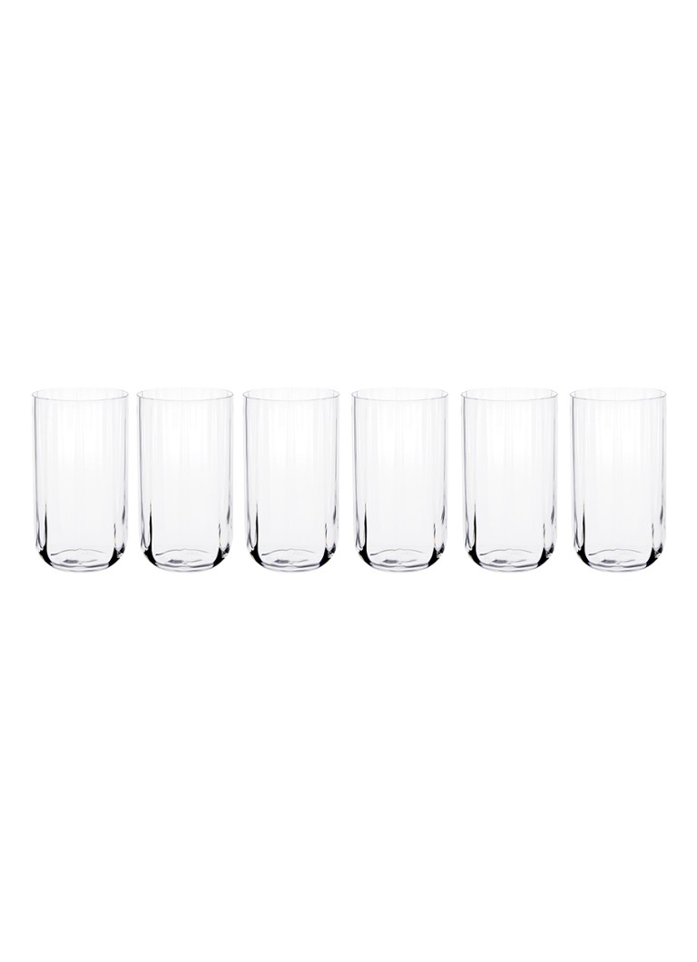 Luigi Bormioli Accademia Jazz longdrinkglas 45 cl set van 6 Transparant - Deal