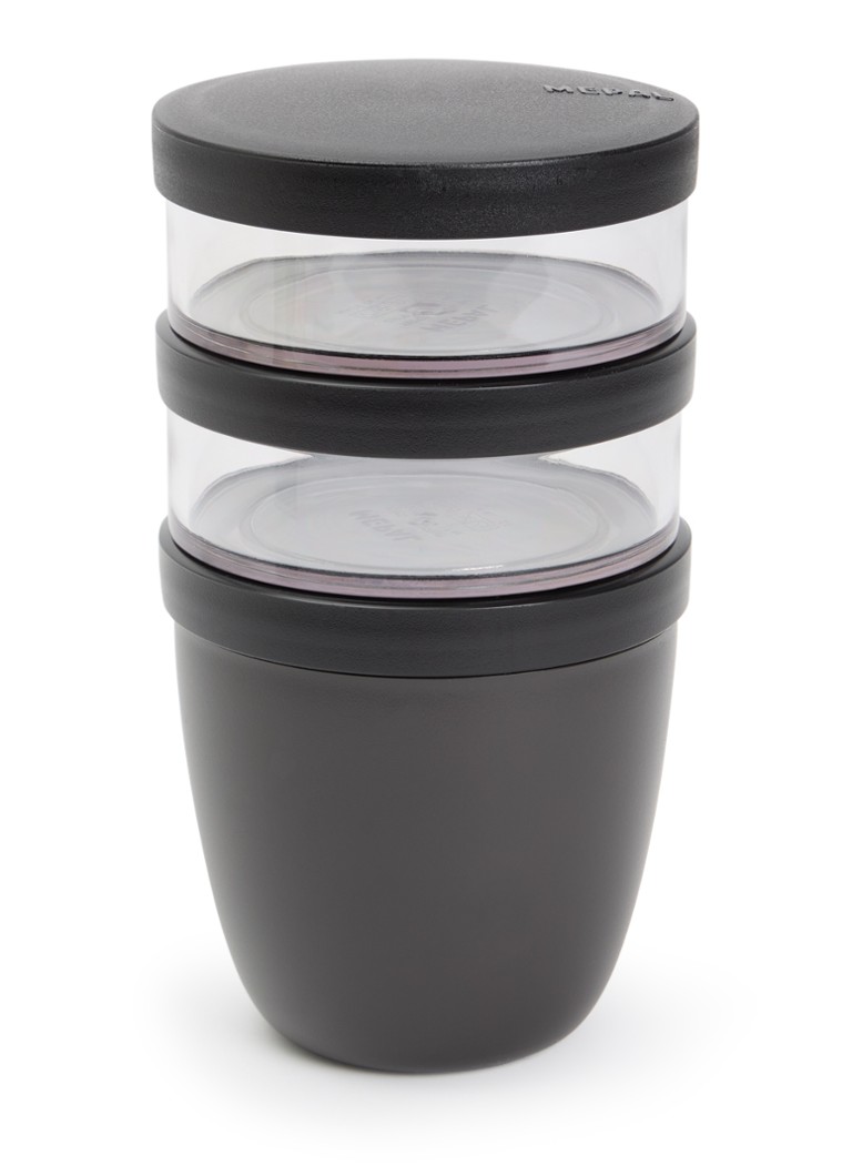 Mepal Ellipse lunchpot 3-delig Zwart - Deal