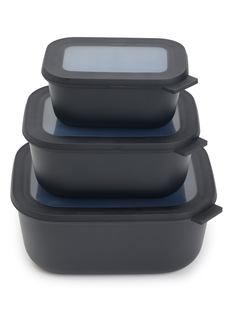 Mepal Cirqula vershouddoos set van 3 Zwart - Deal