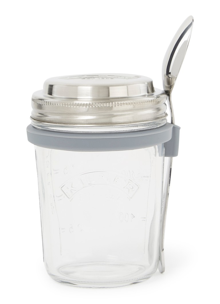 Kilner To Go ontbijtbeker met lepel 35 cl Transparant - Deal