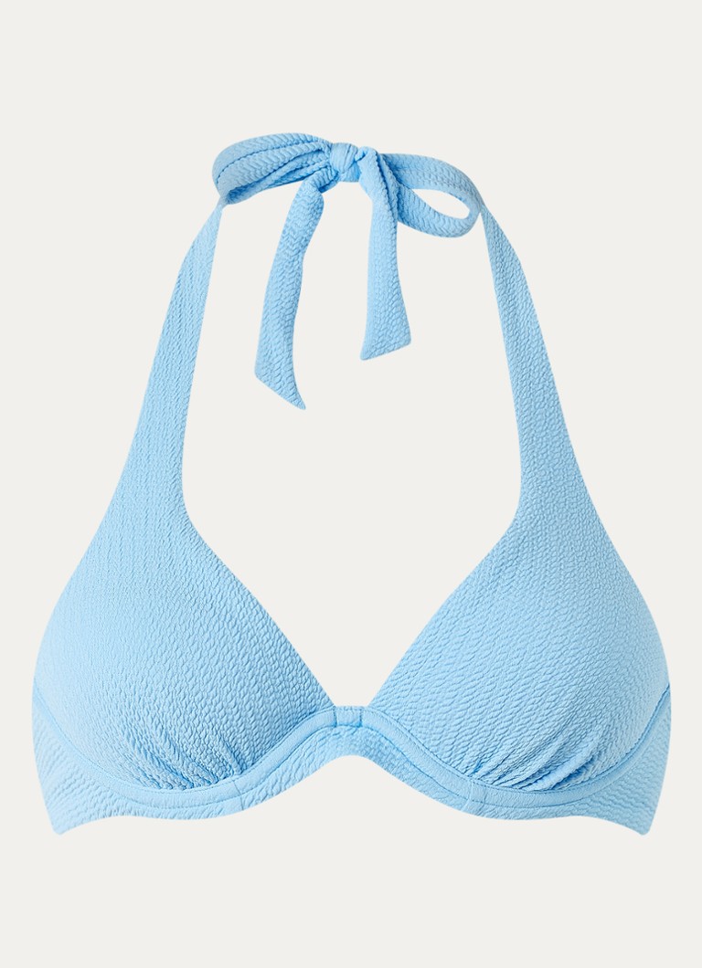 Beachlife Dames Alaskan halter bikinitop met uitneembare vulling in de kleur Blauwgrijs, maat: 42C