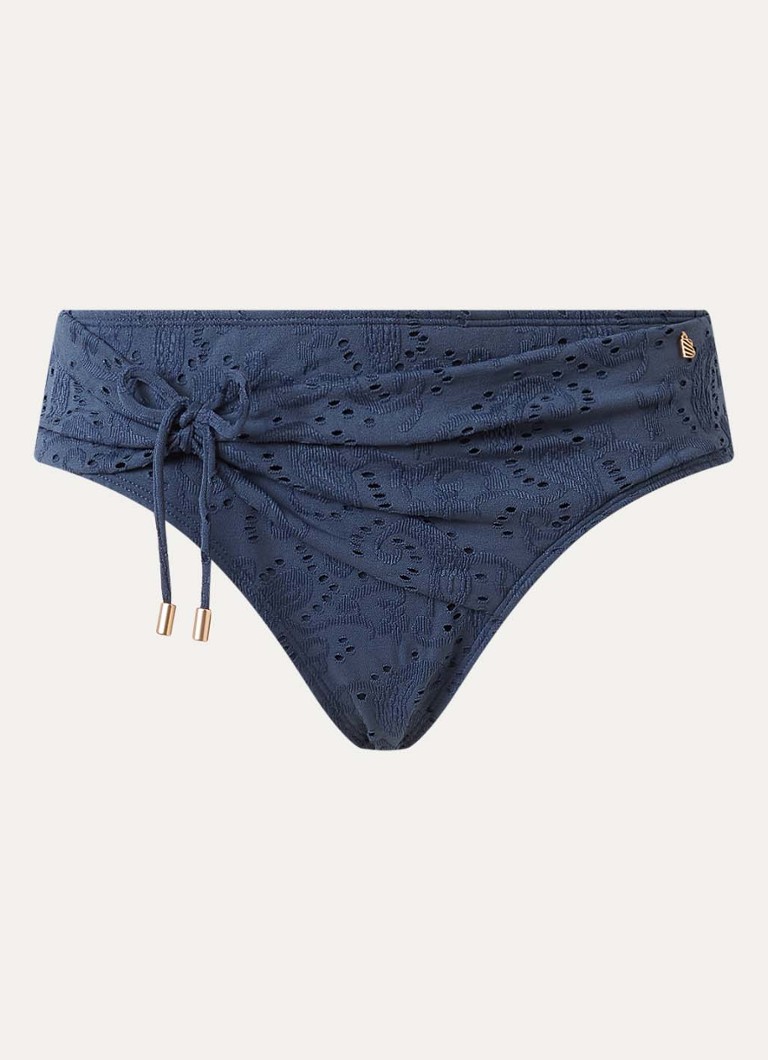 Beachlife Dames Nightsky bikinislip met borduring in de kleur Indigo, maat: 44