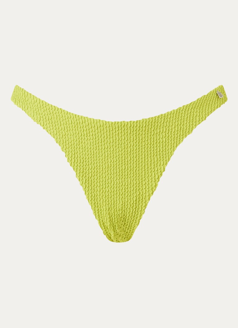 Beachlife Dames Bikinislip met structuur in de kleur Groen, maat: 42